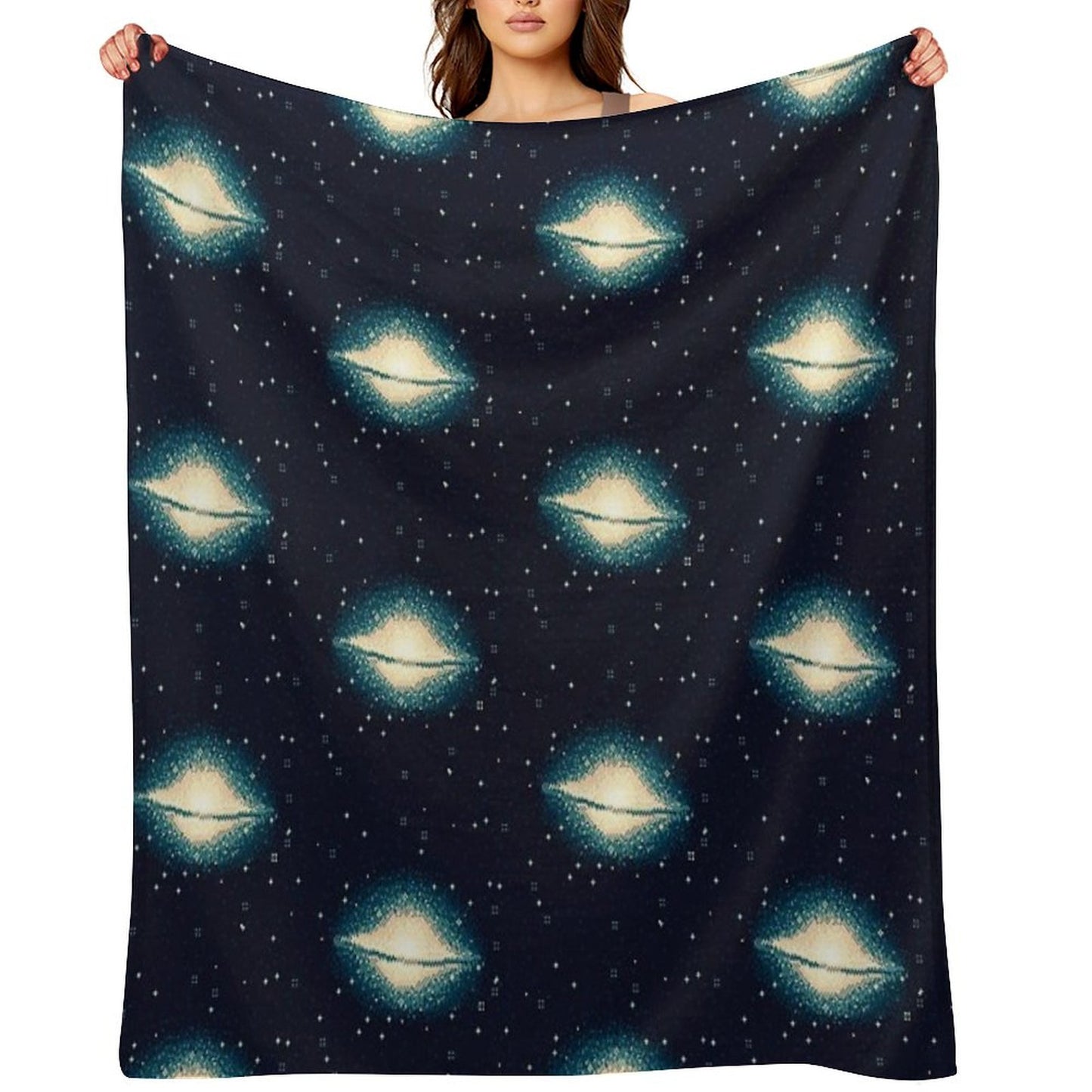 8bit Galaxy M104 Throw Blanket
