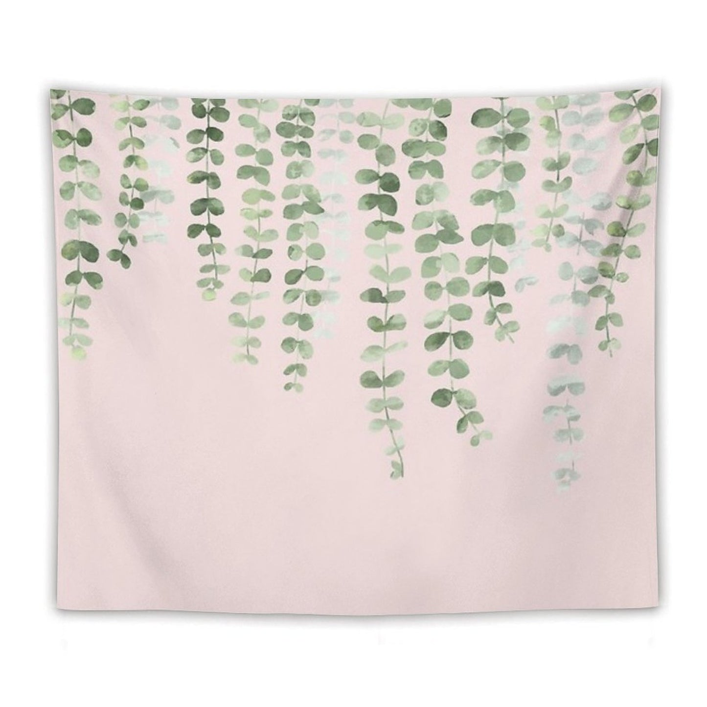 Eucalyptus Watercolor Pink Tapestry