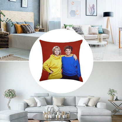 Cagney And Lacey Linen Throw Pillow Cover