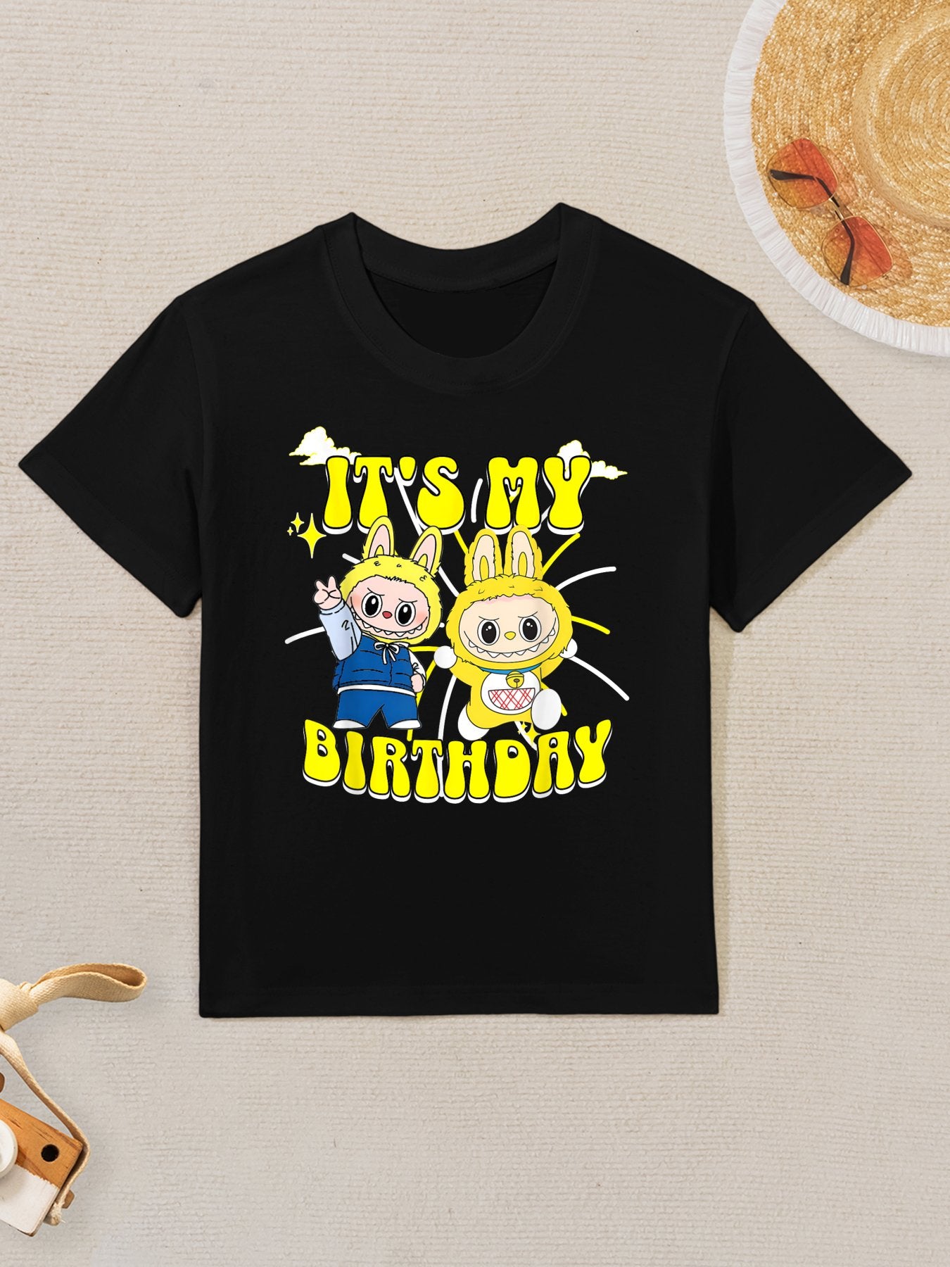 It's My Birthday Cute Labubu Monsters for Birthday Parties Kids T-Shirt