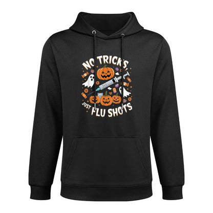 Halloween Healthcare Humor Flu Shots And Pumpkins Theme Kangaroo Pocket Hoodie