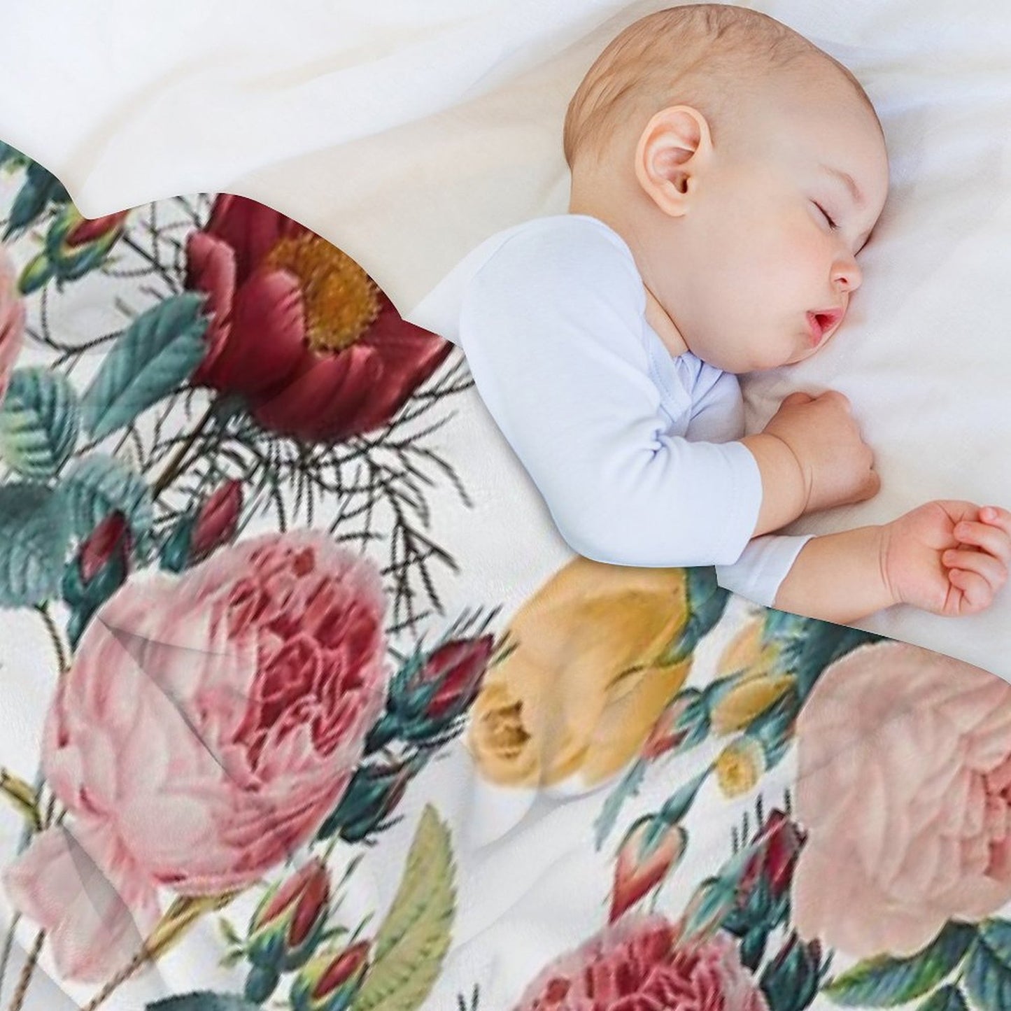 Vintage Garden VI Throw Blanket