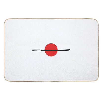Simple Katana  Slip-Resistant Bath Mat
