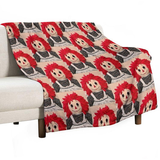 Sweet Raggedy Ann 2 Throw Blanket