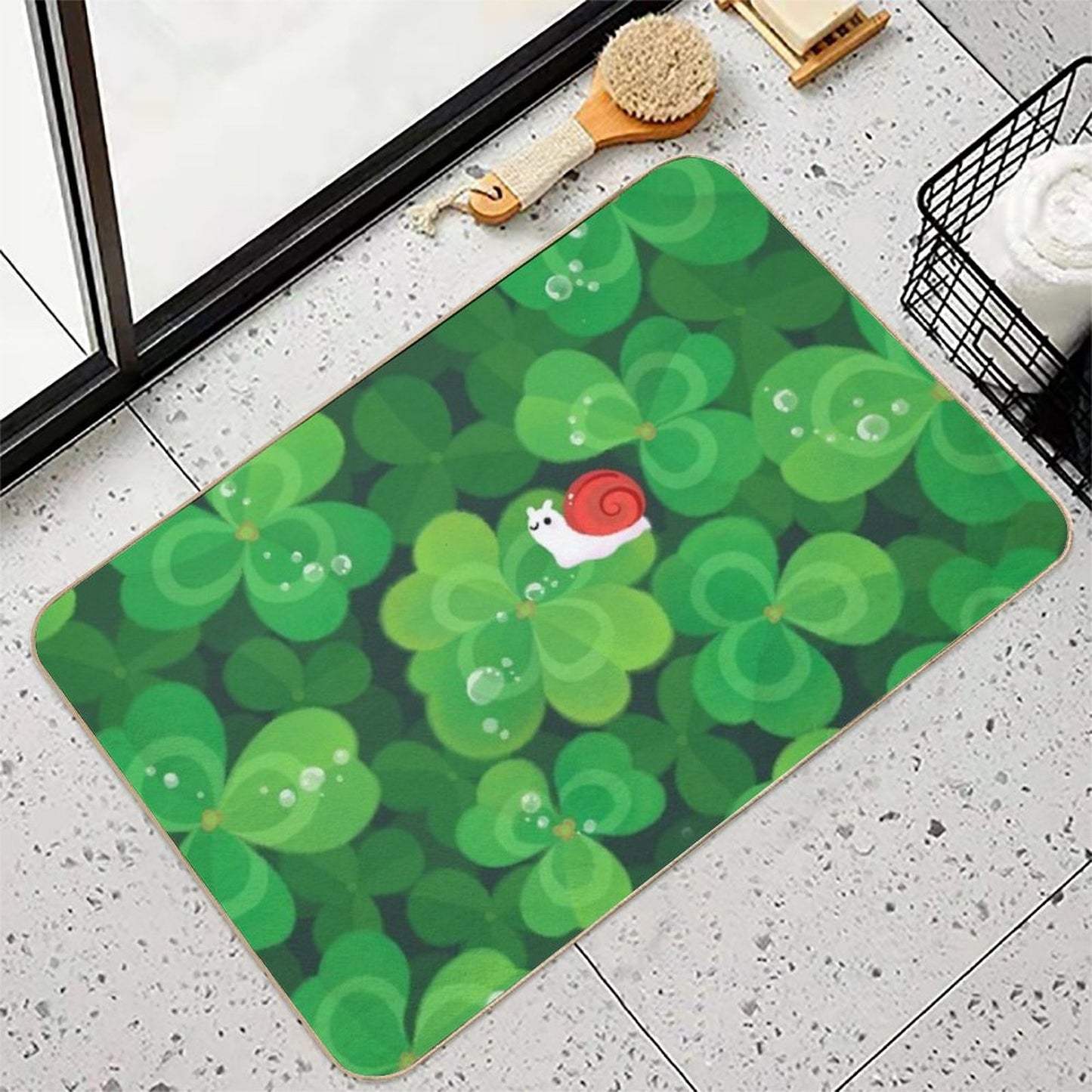 Happy Lucky Snail Bath Mat