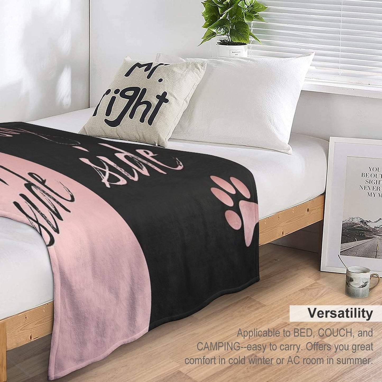 My Side Dog Side Throw Blanket