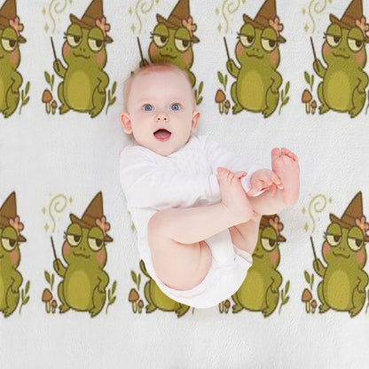 Twigs Frog Throw Blanket