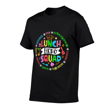 School Lunch Hero Squad Funny Cafeteria Workers T-Shirt