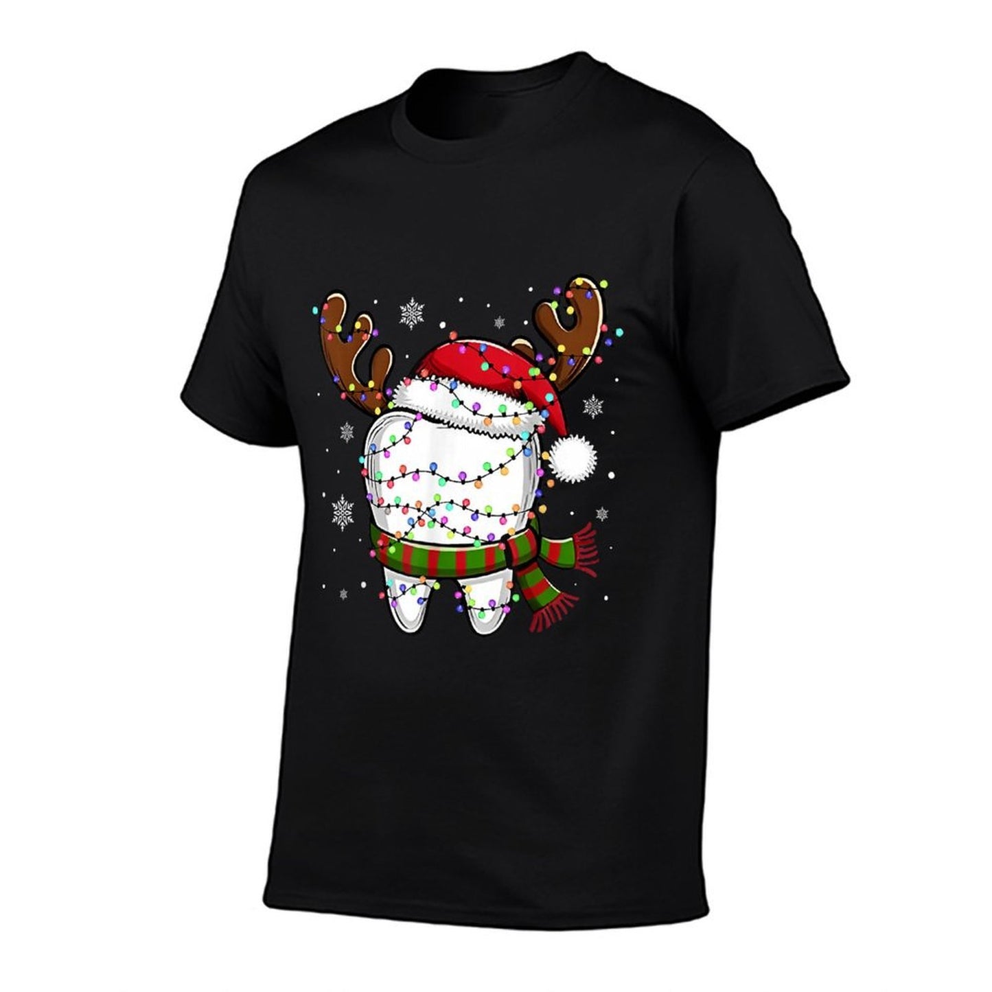 Funny Reindeer Christmas Lightsth Dental Hygiene Nurse  Versatile T-Shirt