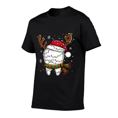 Funny Reindeer Christmas Lightsth Dental Hygiene Nurse  Versatile T-Shirt