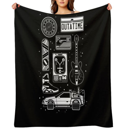 BTTF Icon Set Throw Blanket