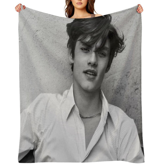 Louis Partridge Throw Blanket