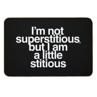 A Little Stitious Bath Mat