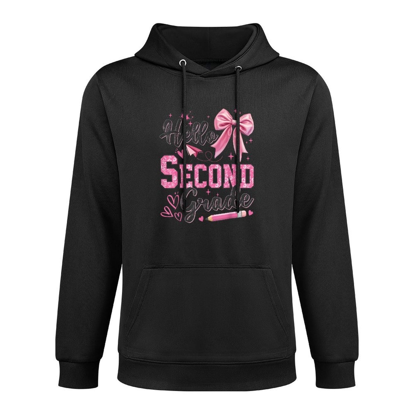 Hello Second Grade First Day Of School Coquette Teacher Girl Casual Wear Hoodie