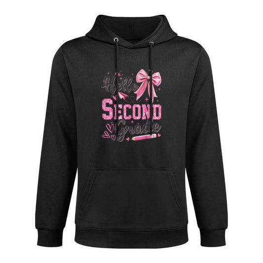 Hello Second Grade First Day Of School Coquette Teacher Girl Casual Wear Hoodie