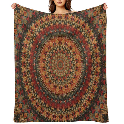 Mandala 128 Throw Blanket