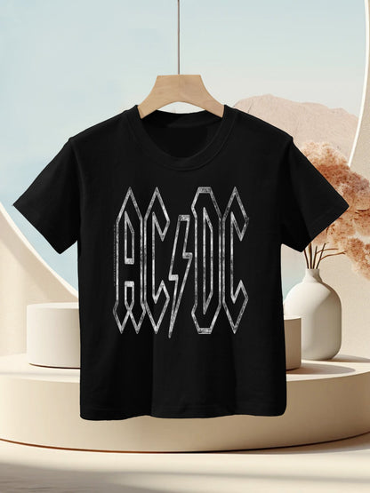 ACDC Rock Music Band Jagged Logo Kids T-Shirt