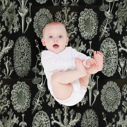 Natural History Lichen Throw Blanket