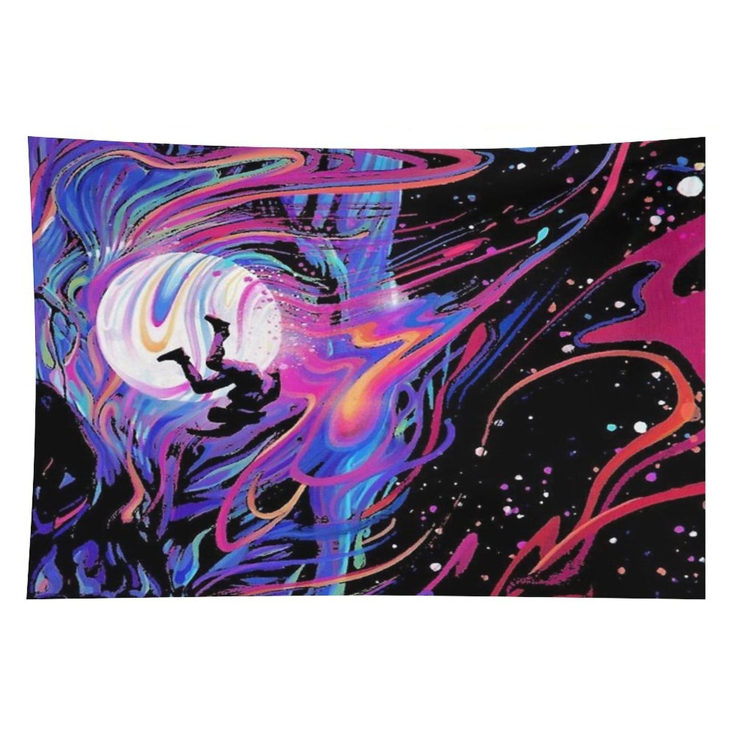 Fly Man on The Moon Tapestry