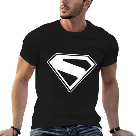 Superman (2025) Superman New Logo  Rolled Sleeves T-Shirt