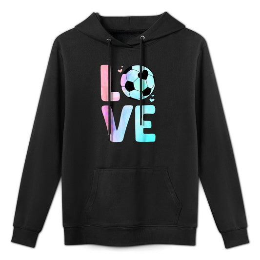 Cool Soccer Art For Women Girls Toddler Themed Soccer Player All-Day Comfort Hoodie