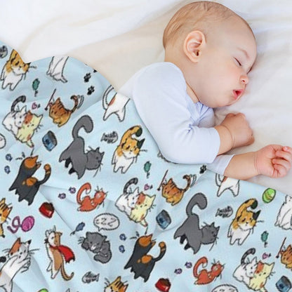 Cats!! Throw Blanket