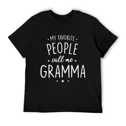 Womens Gramma Shirt Gift My Favorite People Call Me Gramma T-Shirt