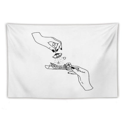 Weed Flower Tapestry