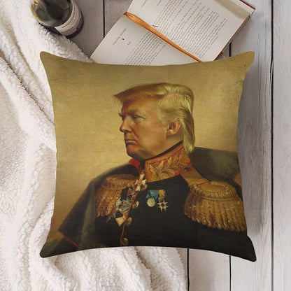 Donald Trump - Replaceface Linen Throw Pillow Cover