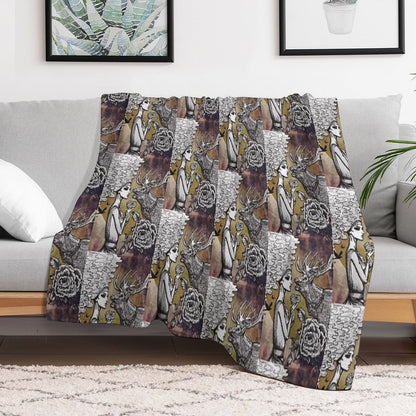 The Lonely Goddess Throw Blanket