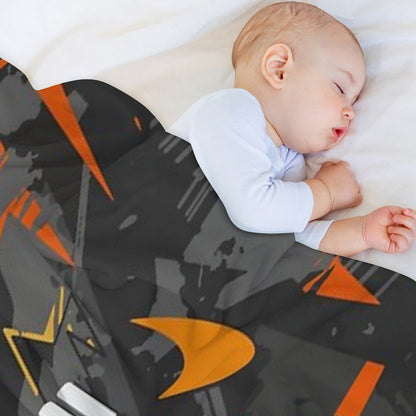 Lando Norris 4 - Abstract Design Throw Blanket