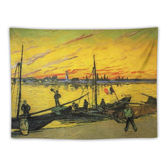 Van Gogh’s Barges (Stevedores) Tapestry