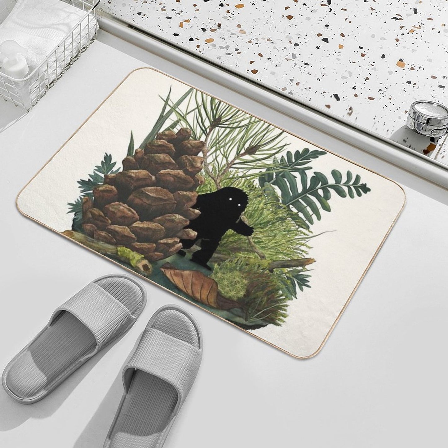 Tiny Sasquatch Bath Mat