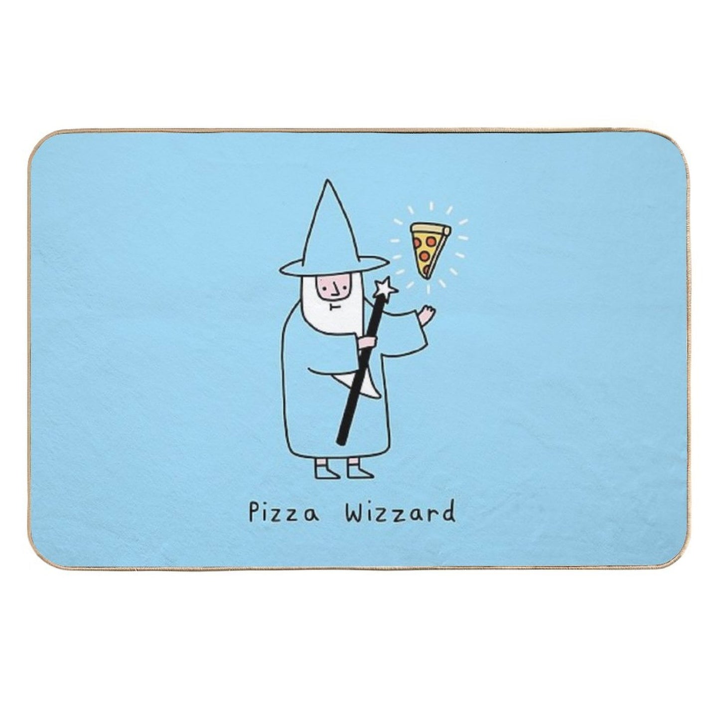 Pizza Wizzard  Rapid-Drying Bath Mat