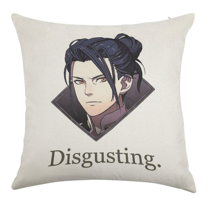 Felix Disgusting V2 Linen Throw Pillow Cover