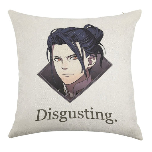 Felix Disgusting V2 Linen Throw Pillow Cover