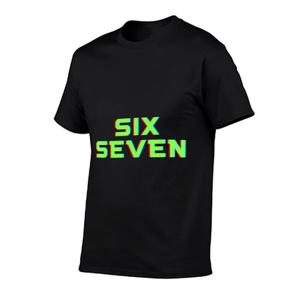 67 Funny Meme Six Seven Gaming Gen Alpha Slang Retro  Tagless Design T-Shirt