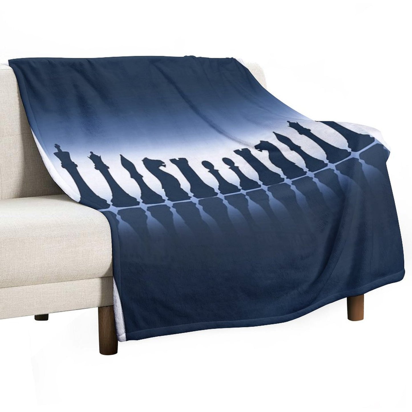 Chess Pieces Throw Blanket
