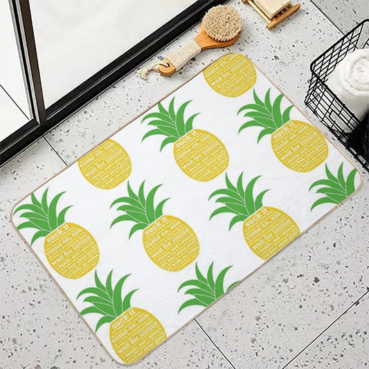 Psych Quotes Pineapple Bath Mat