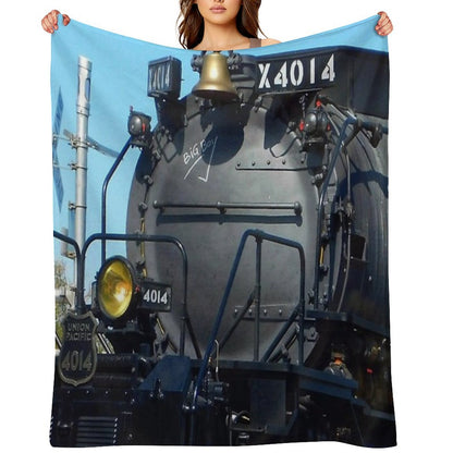 Big Boy Train (Colored) Throw Blanket