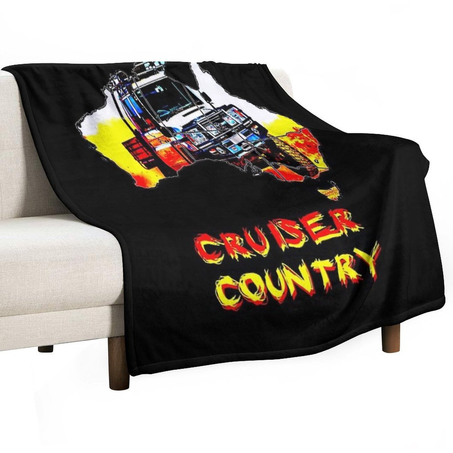 Toyota Australian 79 Cruiser Country Throw Blanket