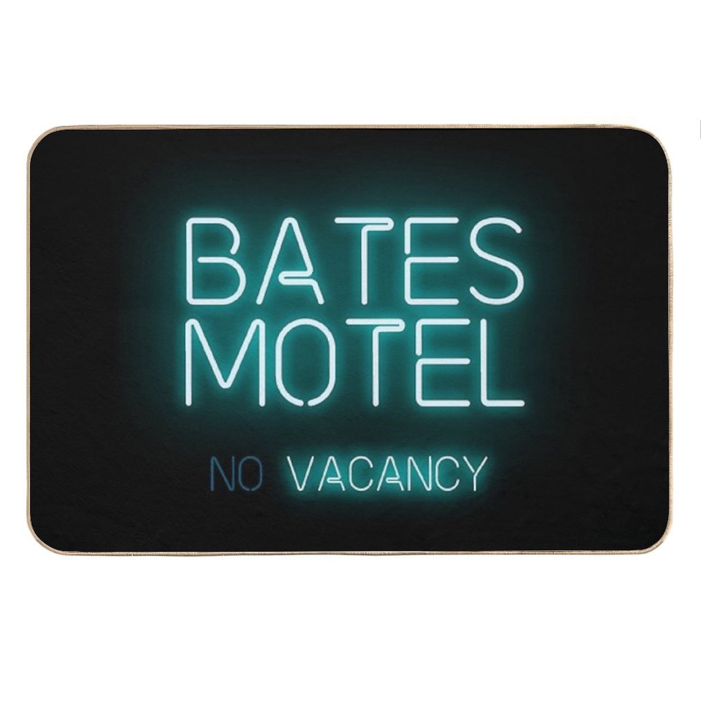 Bates Motel No Vacancy Logo from The Movie Psycho Bath Mat