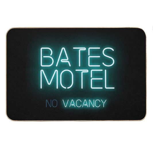 Bates Motel No Vacancy Logo from The Movie Psycho Bath Mat