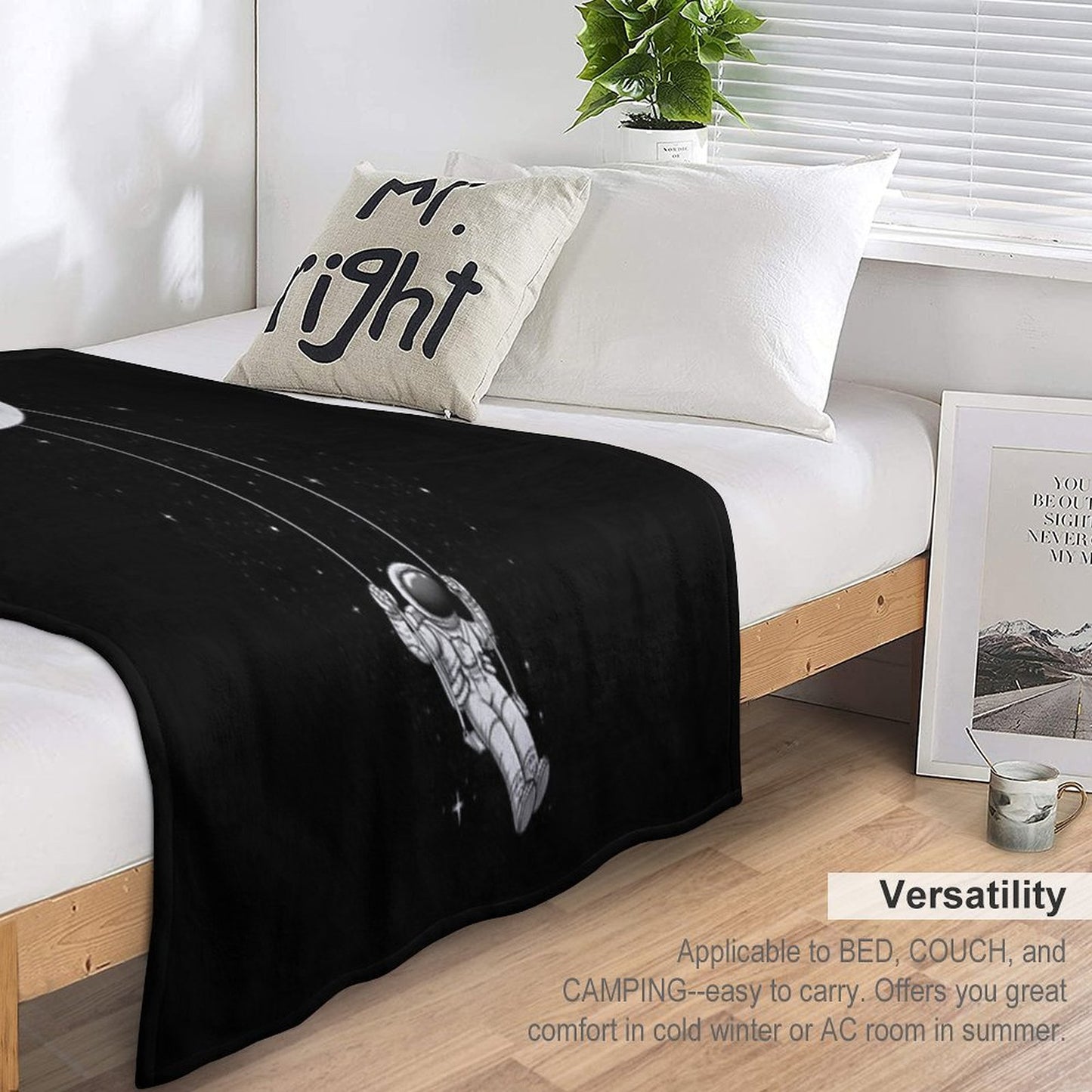 Moon Swing Throw Blanket