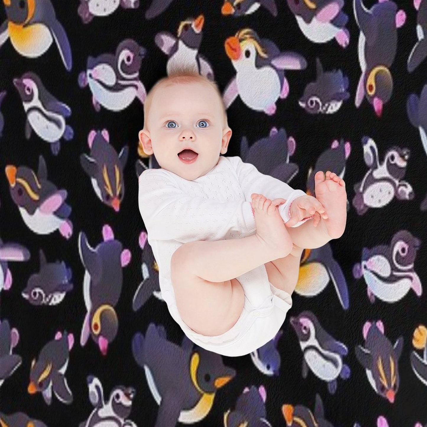 Penguin Day - Namedark Throw Blanket