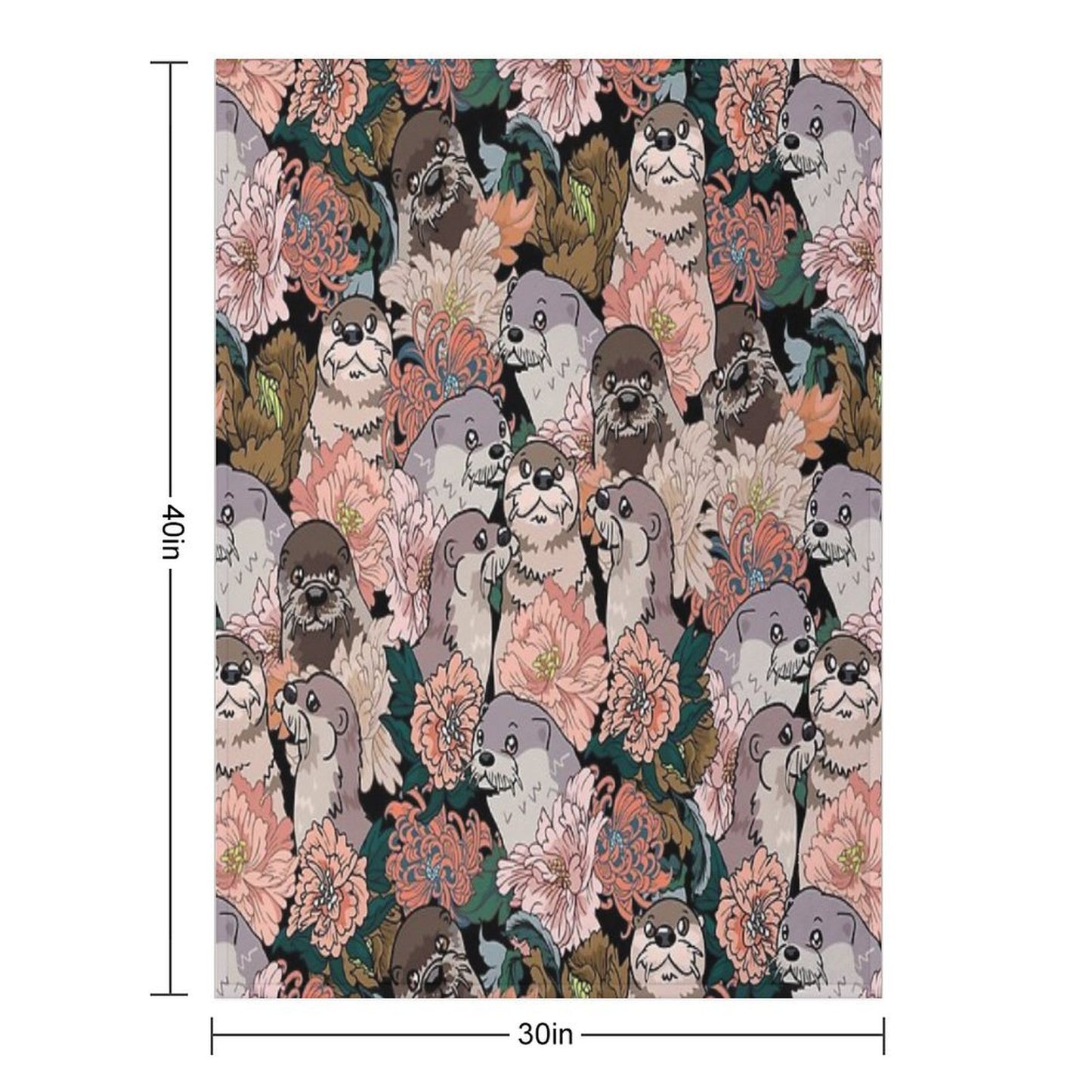 Because Otter Throw Blanket