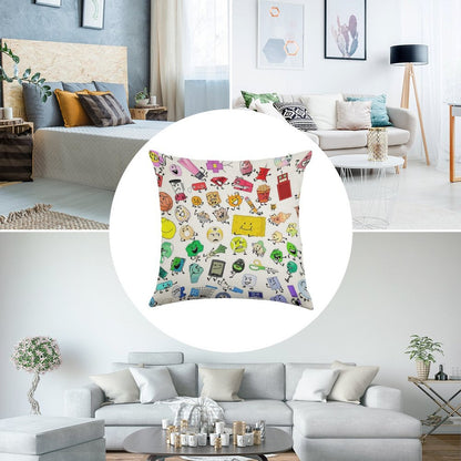 BFB And TPOT Full Cast Print Linen Throw Pillow Cover