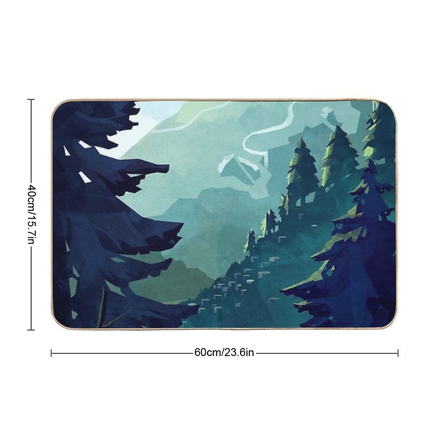 Canadian Mountain  Slip-Resistant Bath Mat