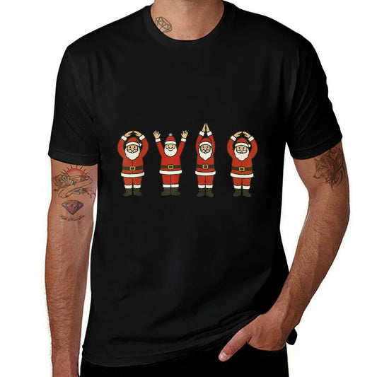 Funny Santa Ohio Midwestern Party O-H-I-O Christmas Season  Polyester Blend T-Shirt