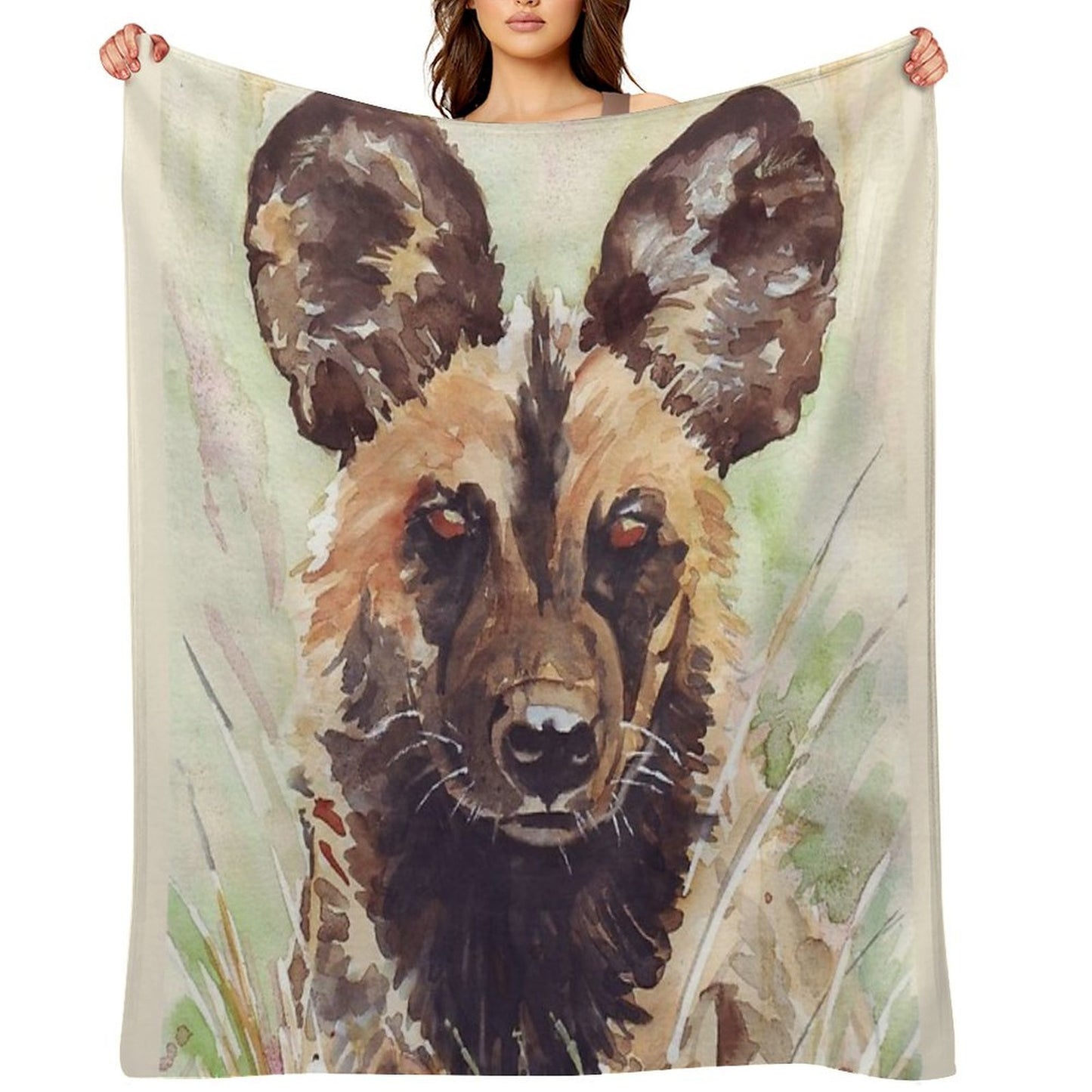 African Wild Dog Throw Blanket